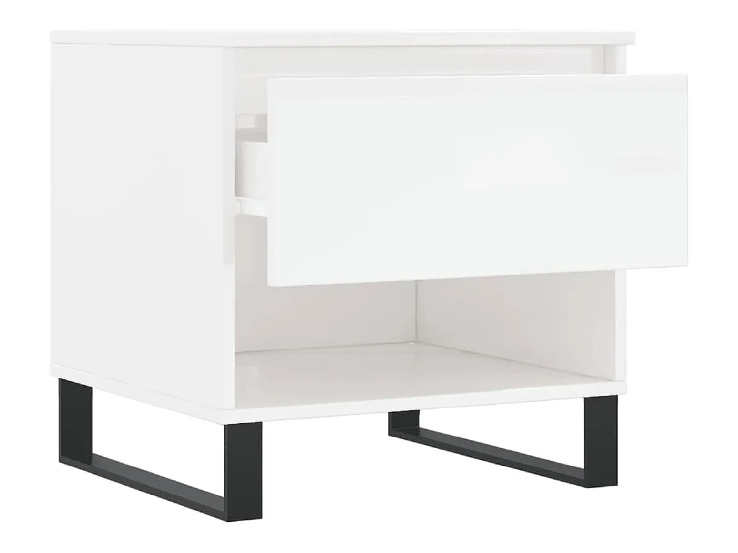 Conjunto de 2 Mesas de Centro | Mesa de apoio | Mesa de café 50x46x50cm deriv. madeira brilhante^ Mesa De Centro
