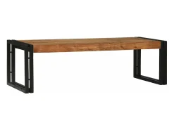Conjunto de 2 Mesas de Centro | Mesa de apoio | Mesa de café Madeira de acácia maciça^ Mesa De Centro
