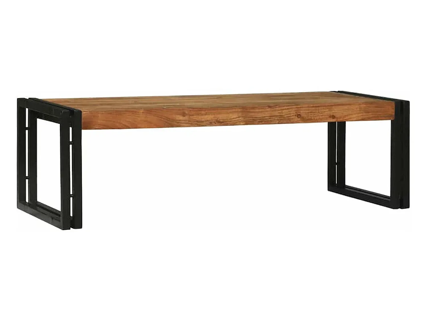 Conjunto de 2 Mesas de Centro | Mesa de apoio | Mesa de café Madeira de acácia maciça^ Mesa De Centro