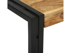 Conjunto de 2 Mesas de Centro | Mesa de apoio | Mesa de café Madeira de acácia maciça^ Mesa De Centro