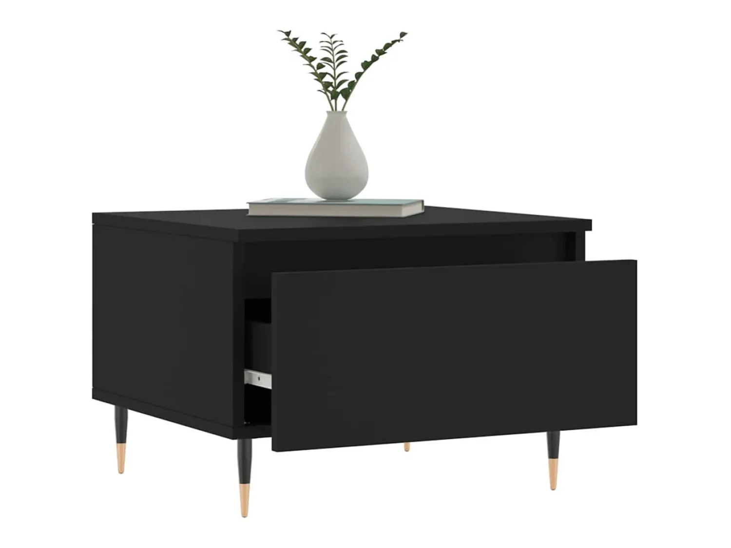 Conjunto de 2 Mesas de Centro | Mesa de apoio | Mesa de café 50x46x35 cm derivados de madeira^ Mesa De Centro