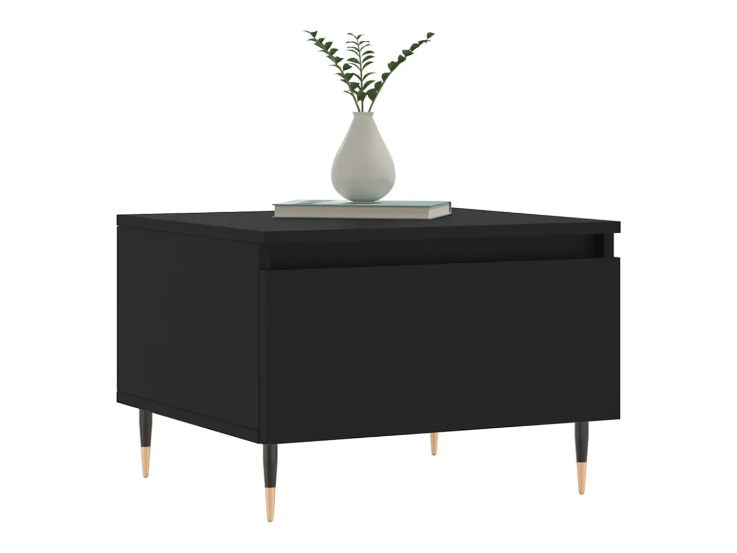 Conjunto de 2 Mesas de Centro | Mesa de apoio | Mesa de café 50x46x35 cm derivados de madeira^ Mesa De Centro