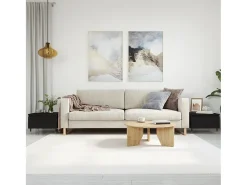 Conjunto de 2 Mesas de Centro | Mesa de apoio | Mesa de café 50x46x35 cm derivados de madeira^ Mesa De Centro