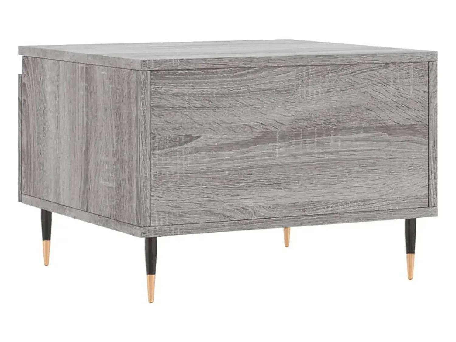 Mesa De Centro* Conjunto de 2 Mesas de Centro | Mesa de apoio | Mesa de café 50x46x35cm deriv. madeira sonoma Cinzento