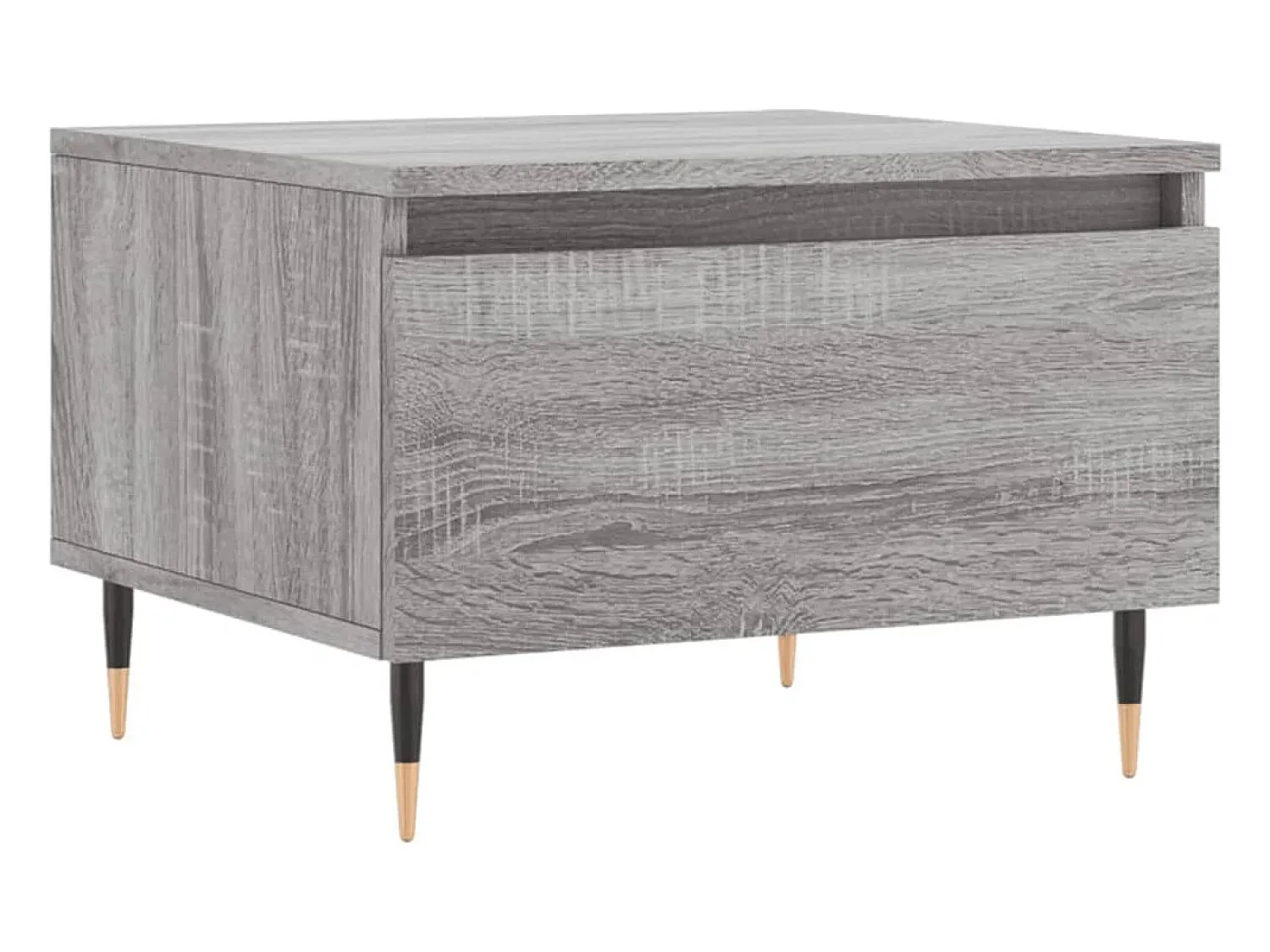 Mesa De Centro* Conjunto de 2 Mesas de Centro | Mesa de apoio | Mesa de café 50x46x35cm deriv. madeira sonoma Cinzento