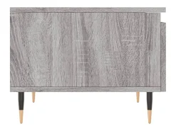 Mesa De Centro* Conjunto de 2 Mesas de Centro | Mesa de apoio | Mesa de café 50x46x35cm deriv. madeira sonoma Cinzento