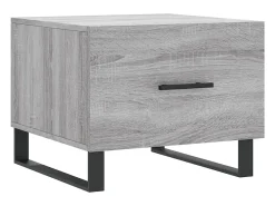 Conjunto de 2 Mesas de Centro | Mesa de apoio | Mesa de café 50x50x40 cm madeira proc. sonoma cinza^ Mesa De Centro