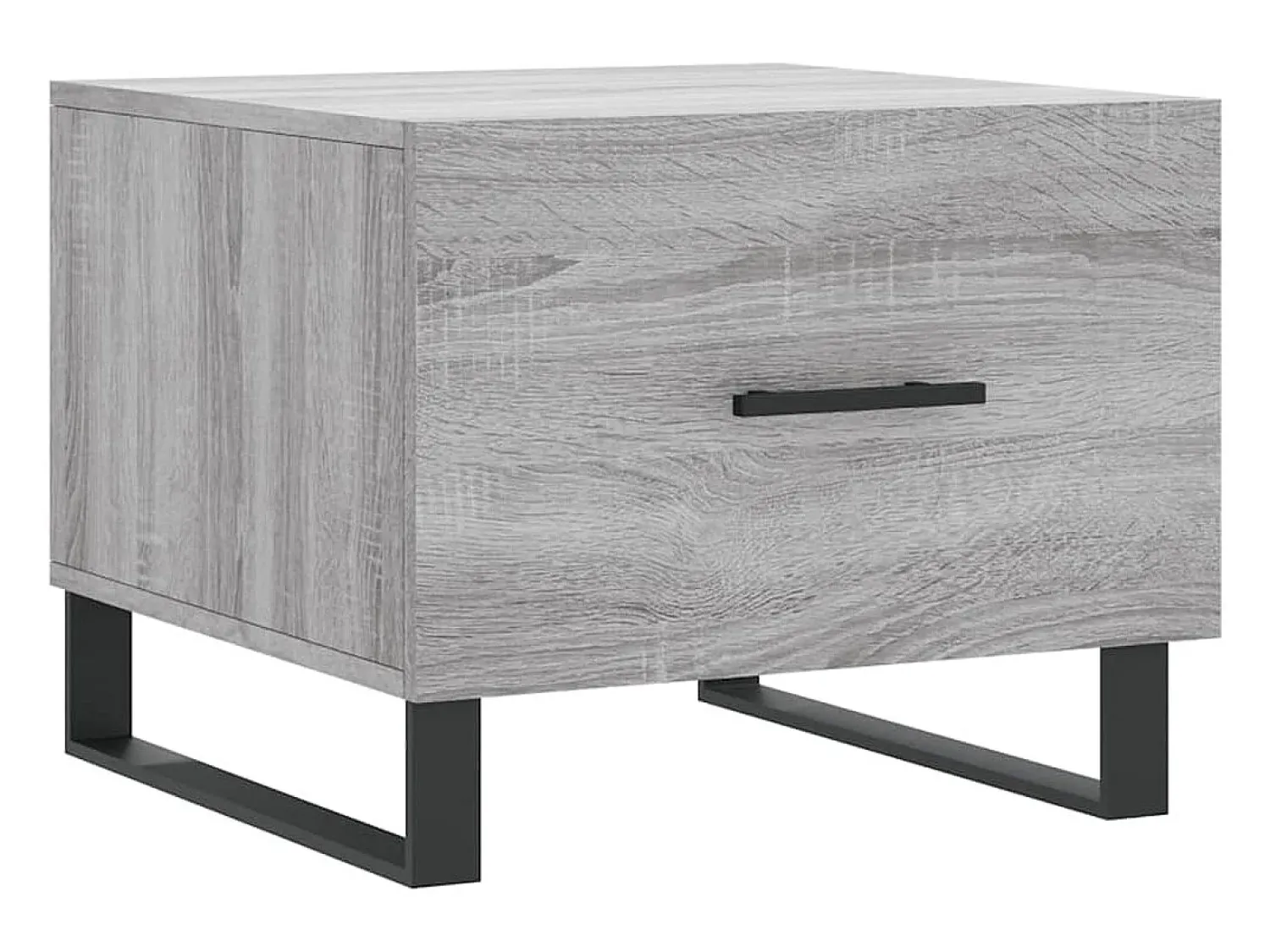 Conjunto de 2 Mesas de Centro | Mesa de apoio | Mesa de café 50x50x40 cm madeira proc. sonoma cinza^ Mesa De Centro