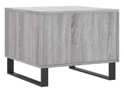 Conjunto de 2 Mesas de Centro | Mesa de apoio | Mesa de café 50x50x40 cm madeira proc. sonoma cinza^ Mesa De Centro