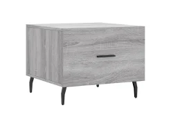 Mesa De Centro| Conjunto de 2 Mesas de Centro | Mesa de apoio | Mesa de café 50x50x40 cm madeira proc. sonoma cinza Cinzento