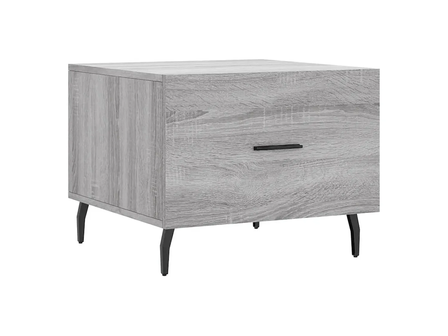Mesa De Centro| Conjunto de 2 Mesas de Centro | Mesa de apoio | Mesa de café 50x50x40 cm madeira proc. sonoma cinza Cinzento