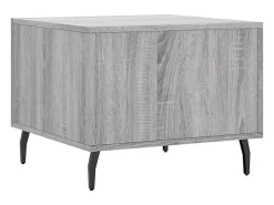 Mesa De Centro| Conjunto de 2 Mesas de Centro | Mesa de apoio | Mesa de café 50x50x40 cm madeira proc. sonoma cinza Cinzento