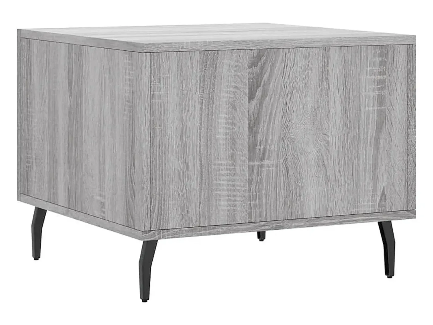Mesa De Centro| Conjunto de 2 Mesas de Centro | Mesa de apoio | Mesa de café 50x50x40 cm madeira proc. sonoma cinza Cinzento