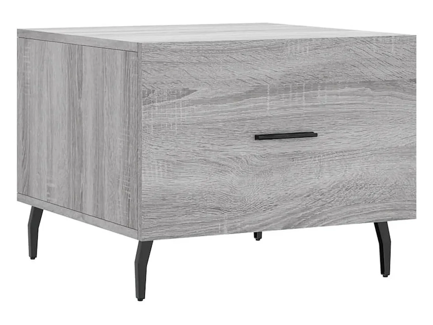 Mesa De Centro| Conjunto de 2 Mesas de Centro | Mesa de apoio | Mesa de café 50x50x40 cm madeira proc. sonoma cinza Cinzento