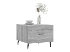 Mesa De Centro| Conjunto de 2 Mesas de Centro | Mesa de apoio | Mesa de café 50x50x40 cm madeira proc. sonoma cinza Cinzento