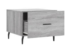 Mesa De Centro| Conjunto de 2 Mesas de Centro | Mesa de apoio | Mesa de café 50x50x40 cm madeira proc. sonoma cinza Cinzento