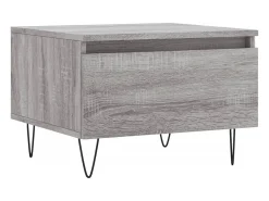 Sale Conjunto de 2 Mesas de Centro | Mesa de apoio | Mesa de café 50x46x35cm deriv. madeira sonoma Cinzento