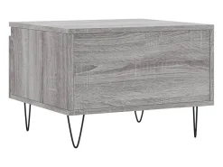 Sale Conjunto de 2 Mesas de Centro | Mesa de apoio | Mesa de café 50x46x35cm deriv. madeira sonoma Cinzento