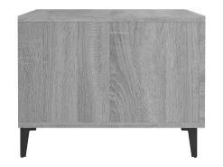 New Conjunto de 2 Mesas de Centro | Mesa de apoio + pernas de metal 50x50x40 cm sonoma cinza Cinzento