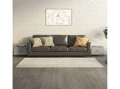 New Conjunto de 2 Mesas de Centro | Mesa de apoio + pernas de metal 50x50x40 cm sonoma cinza Cinzento