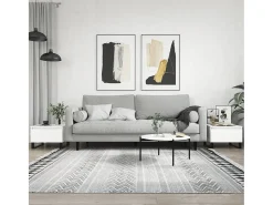 Mesa De Centro| Conjunto de 2 Mesas de Centro | Mesa de apoio | Mesa de café 50x46x35 cm derivados de madeira Branco
