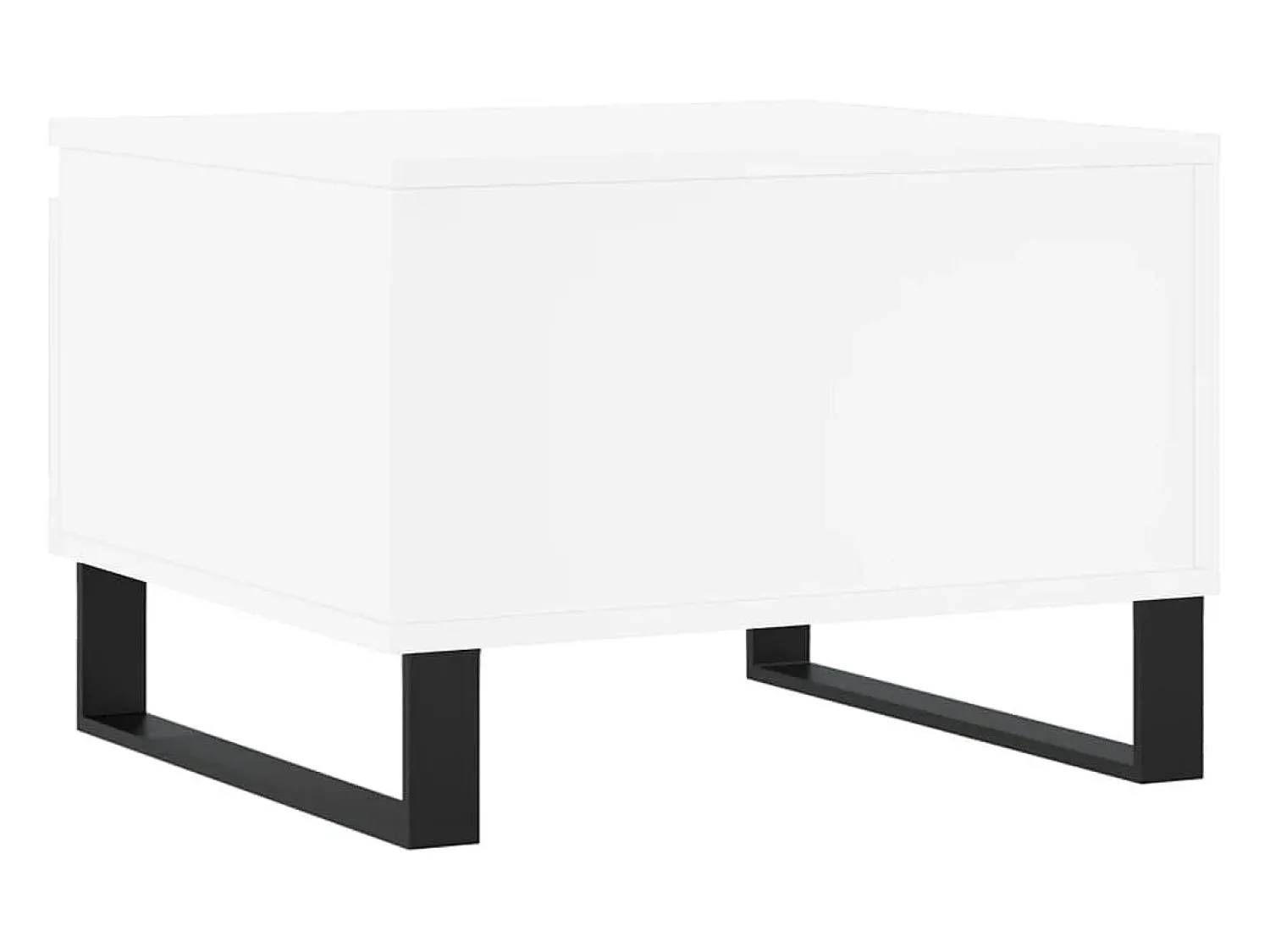 Mesa De Centro| Conjunto de 2 Mesas de Centro | Mesa de apoio | Mesa de café 50x46x35 cm derivados de madeira Branco