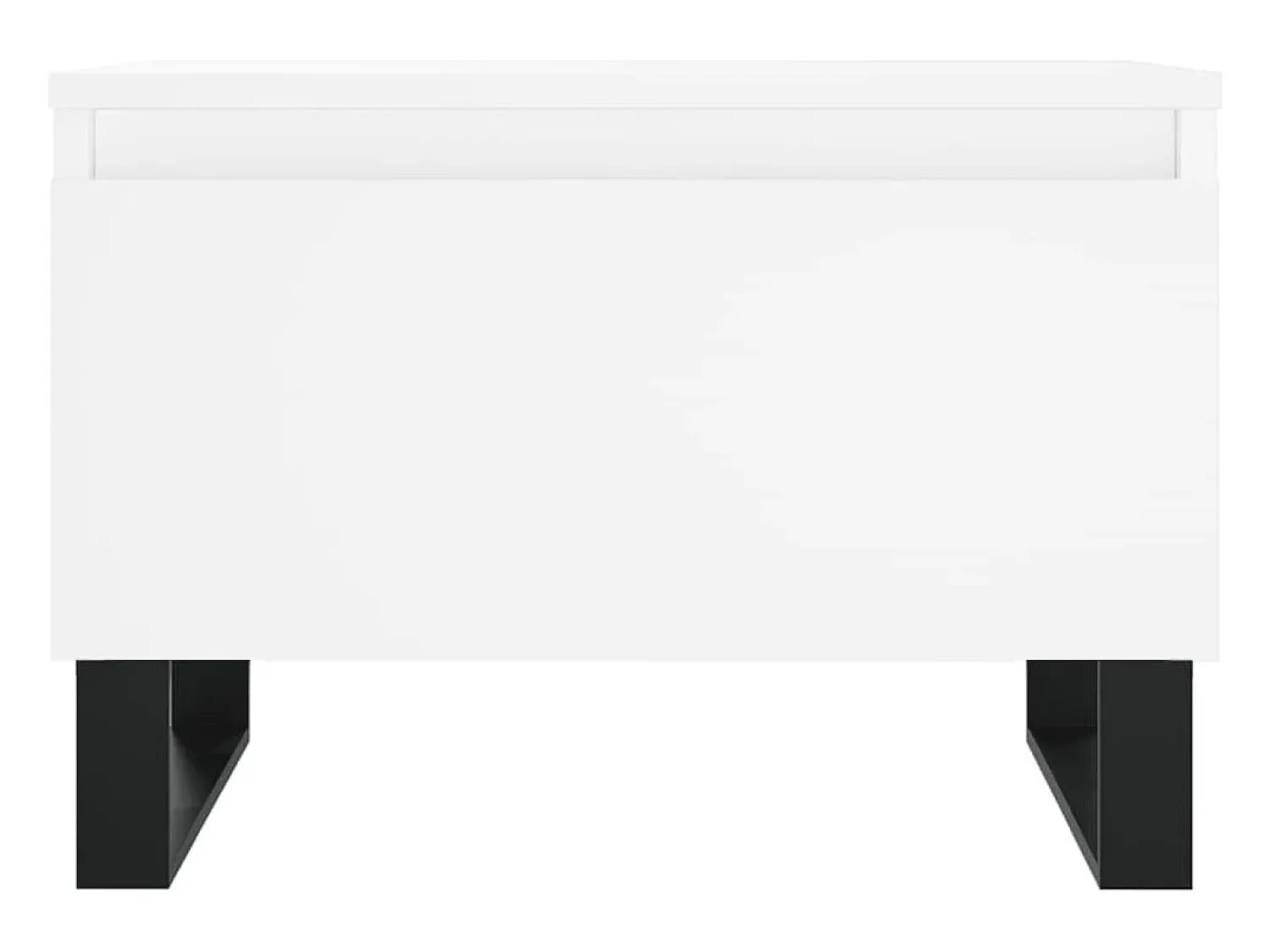 Mesa De Centro| Conjunto de 2 Mesas de Centro | Mesa de apoio | Mesa de café 50x46x35 cm derivados de madeira Branco
