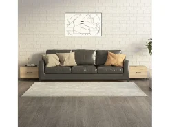 Online Conjunto de 2 Mesas de Centro | Mesa de apoio com pernas de metal 50x50x40 cm sonoma Castanho