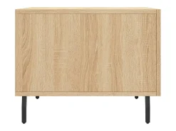Mesa De Centro* Conjunto de 2 Mesas de Centro | Mesa de apoio | Mesa de café 50x50x40cm deriv. madeira carvalho sonoma Castanho
