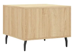 Mesa De Centro* Conjunto de 2 Mesas de Centro | Mesa de apoio | Mesa de café 50x50x40cm deriv. madeira carvalho sonoma Castanho