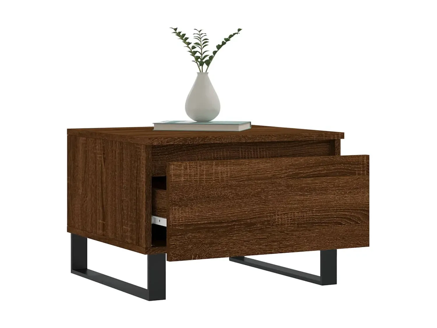 Conjunto de 2 Mesas de Centro | Mesa de apoio | Mesa de café 50x46x35 cm deriv. madeira carvalho^ Mesa De Centro