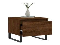 Conjunto de 2 Mesas de Centro | Mesa de apoio | Mesa de café 50x46x35 cm deriv. madeira carvalho^ Mesa De Centro