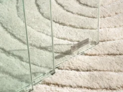 New Vente-unique Conjunto de 3 mesas de centro de encaixar MINKA - Vidro temperado Transparente