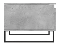 Mesa De Centro* Conjunto de 2 Mesas de Centro | Mesa de apoio | Mesa de café 50x46x35 cm deriv. madeira cinza-cimento Cinzento