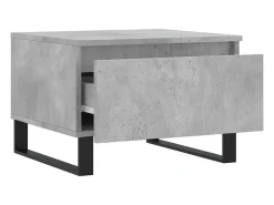 Mesa De Centro* Conjunto de 2 Mesas de Centro | Mesa de apoio | Mesa de café 50x46x35 cm deriv. madeira cinza-cimento Cinzento