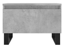 Mesa De Centro* Conjunto de 2 Mesas de Centro | Mesa de apoio | Mesa de café 50x46x35 cm deriv. madeira cinza-cimento Cinzento