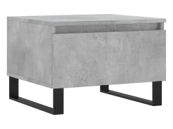 Mesa De Centro* Conjunto de 2 Mesas de Centro | Mesa de apoio | Mesa de café 50x46x35 cm deriv. madeira cinza-cimento Cinzento