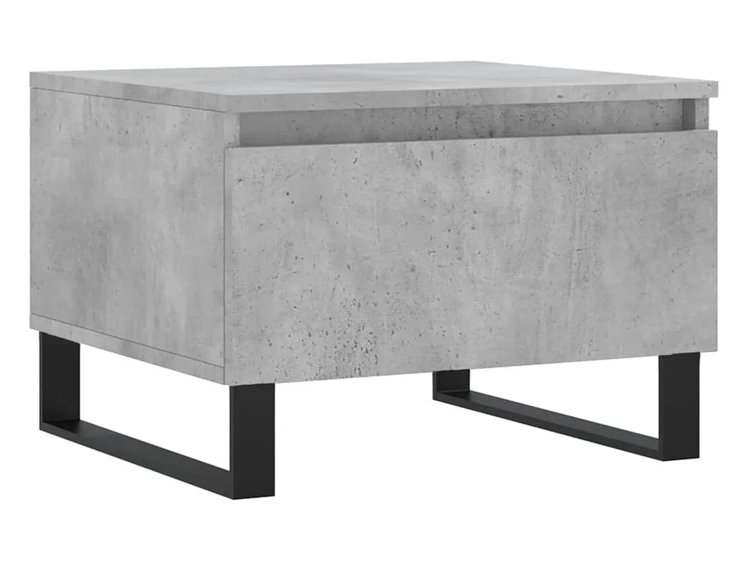 Mesa De Centro* Conjunto de 2 Mesas de Centro | Mesa de apoio | Mesa de café 50x46x35 cm deriv. madeira cinza-cimento Cinzento