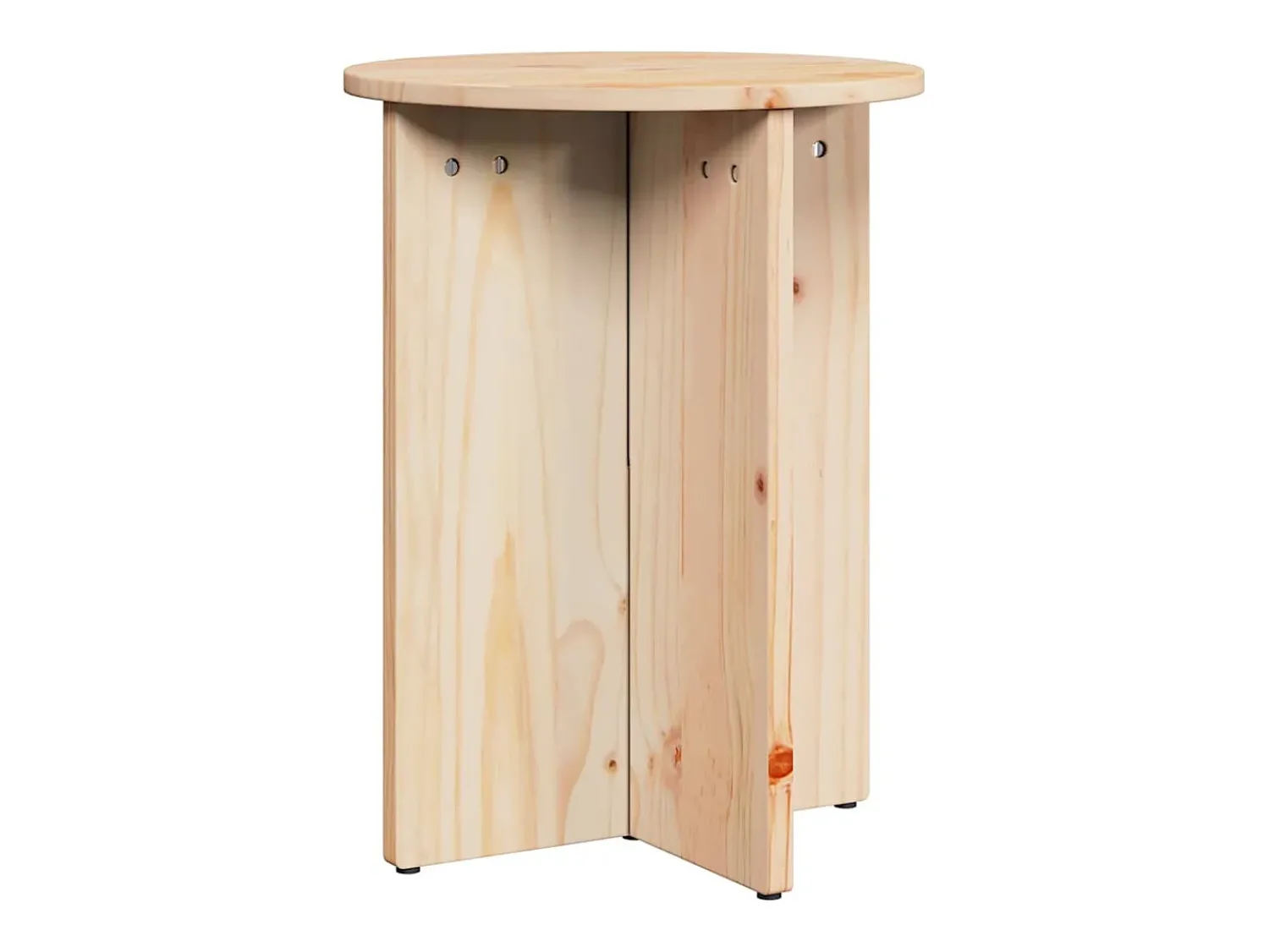 Online Conjunto de 2 Mesas de Centro | Mesa de apoio Natural 41.5x41.5x41 cm Castanho