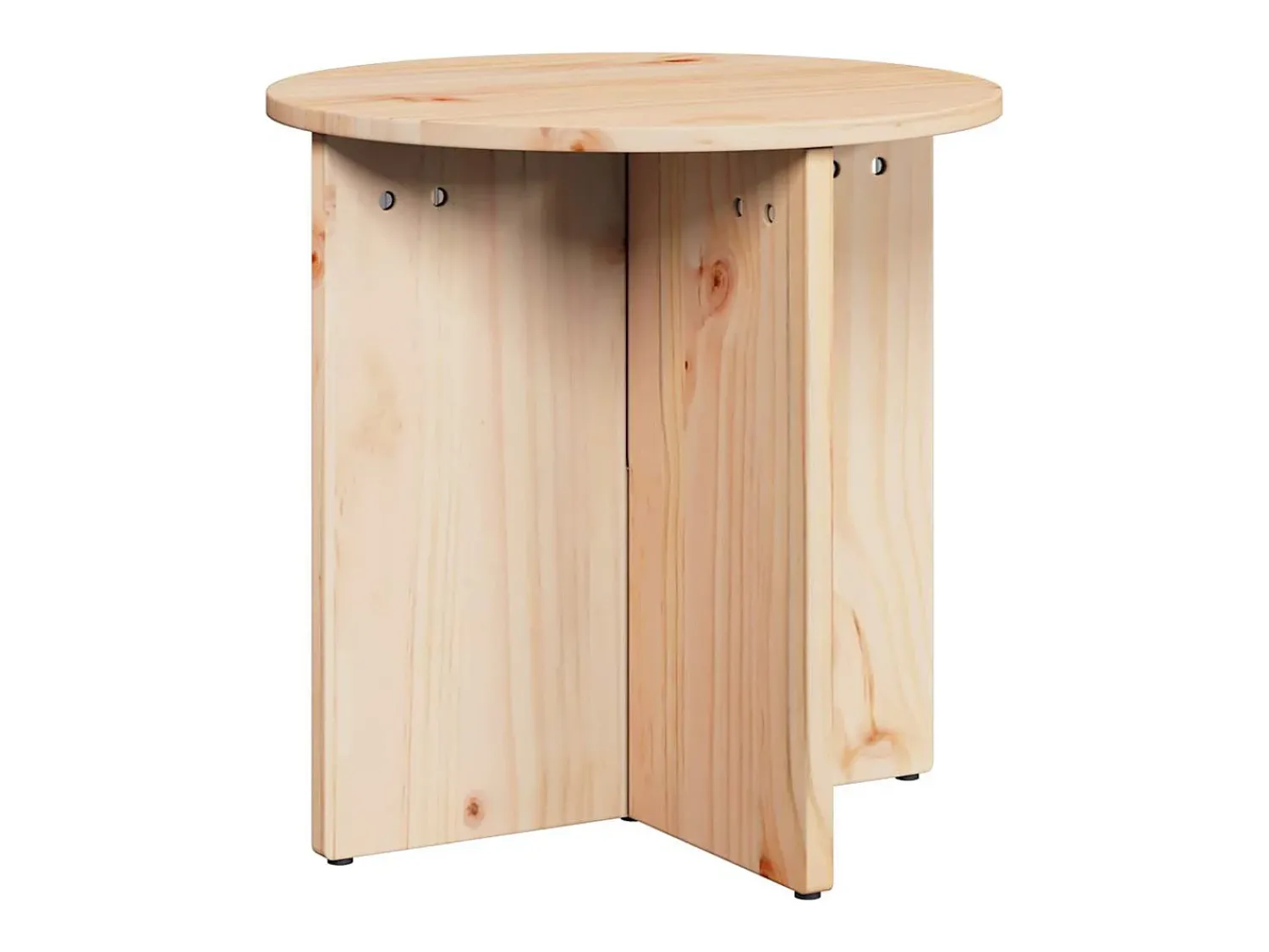 Online Conjunto de 2 Mesas de Centro | Mesa de apoio Natural 41.5x41.5x41 cm Castanho