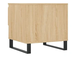 Mesa De Centro* Conjunto de 2 Mesas de Centro | Mesa de apoio | Mesa de café 50x46x50cm deriv. madeira carvalho sonoma Castanho