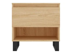 Mesa De Centro* Conjunto de 2 Mesas de Centro | Mesa de apoio | Mesa de café 50x46x50cm deriv. madeira carvalho sonoma Castanho