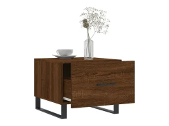 Conjunto de 2 Mesas de Centro | Mesa de apoio | Mesa de café 50x50x40 cm madeira proc. carvalho^ Mesa De Centro