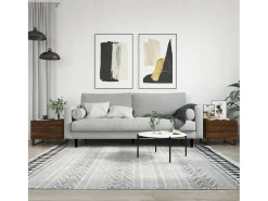 Conjunto de 2 Mesas de Centro | Mesa de apoio | Mesa de café 50x50x40 cm madeira proc. carvalho^ Mesa De Centro