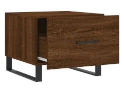 Conjunto de 2 Mesas de Centro | Mesa de apoio | Mesa de café 50x50x40 cm madeira proc. carvalho^ Mesa De Centro