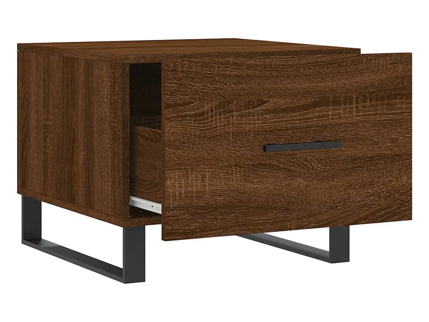Conjunto de 2 Mesas de Centro | Mesa de apoio | Mesa de café 50x50x40 cm madeira proc. carvalho^ Mesa De Centro
