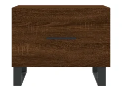 Conjunto de 2 Mesas de Centro | Mesa de apoio | Mesa de café 50x50x40 cm madeira proc. carvalho^ Mesa De Centro