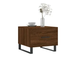 Conjunto de 2 Mesas de Centro | Mesa de apoio | Mesa de café 50x50x40 cm madeira proc. carvalho^ Mesa De Centro