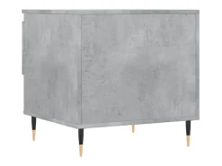Conjunto de 2 Mesas de Centro | Mesa de apoio | Mesa de café 50x46x50 cm deriv. madeira cinza-cimento^ Mesa De Centro