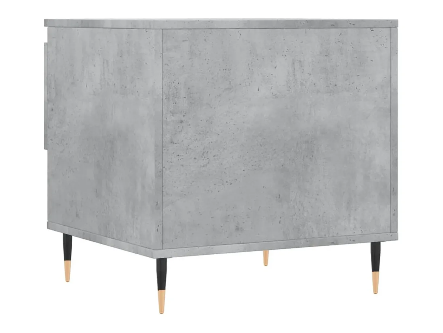 Conjunto de 2 Mesas de Centro | Mesa de apoio | Mesa de café 50x46x50 cm deriv. madeira cinza-cimento^ Mesa De Centro